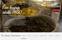 Tablet Screenshot of deleeuwzuur.nl